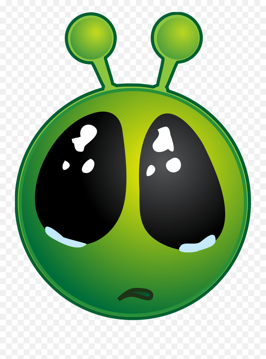 Smiley Green Alien Big Eyes Clipart Free Download - Big Eye Cute Cartoon Animals Emoji,Eyes Mustache Emoji