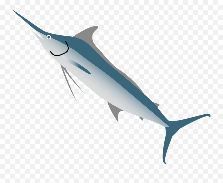 Marlin Fish Animal Clipart Emoji,Swordfish Emoji