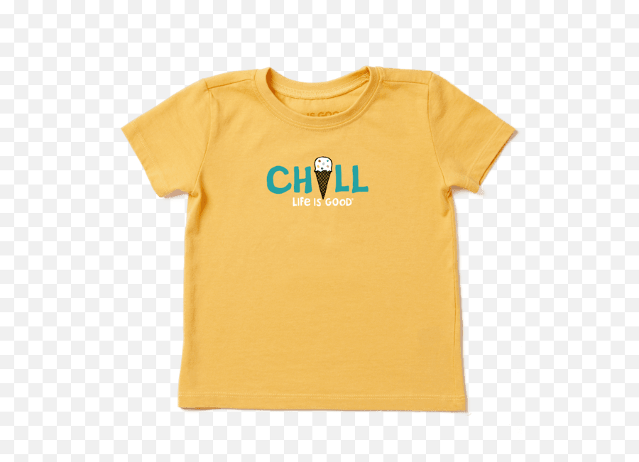 Sale Toddler Chill Ice Cream Crusher Tee Life Is Good - Short Sleeve Emoji,Emoji Answers Ice Cream Cloud