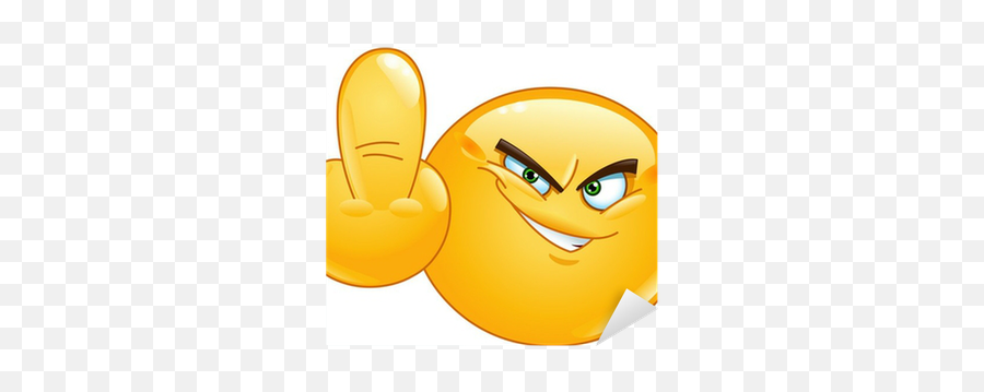 Middle Finger Emoticon Sticker U2022 Pixers U2022 We Live To Change - Middle Finger Symbol Emoji,Finger Pointing Emoticon