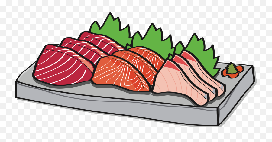 Dishes Clipart Roast Fish Dishes Roast Fish Transparent - Sushi And Sashimi Cartoon Emoji,Roast Hand Emoji