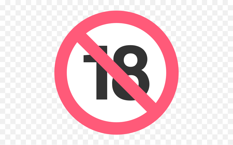 Proibido Para Menores De 18 Anos Emoji Imagem Grande De - No Pets Allowed Cartoon,Emoji Cora??o