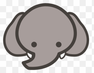 Baby Elephant Face Clipart - Baby Elephant Face Clipart Emoji,Elephant Emoji