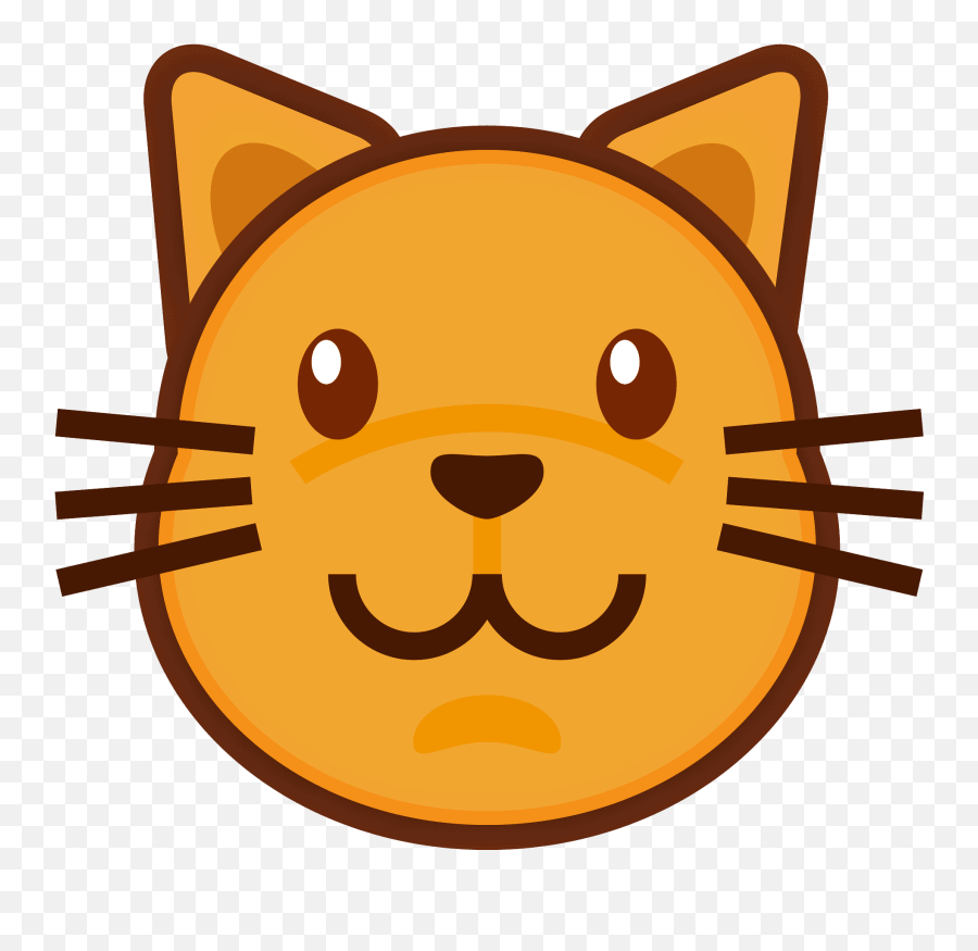 Cat Face Emoji Clipart - Cat Smiley Emoji,Catface Emoji