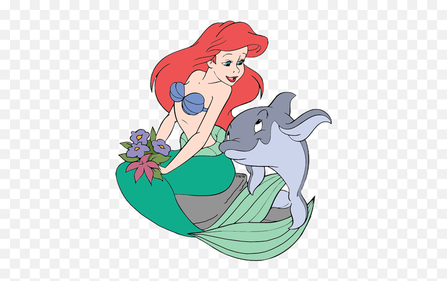 Mermaid Ariel Clip Art 4 - Ariel Dolphin Emoji,Little Mermaid Sketches Ariel Emotions