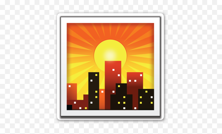 Emojis Emoji Emoji Grande - Emoji City,Sunset Emoji