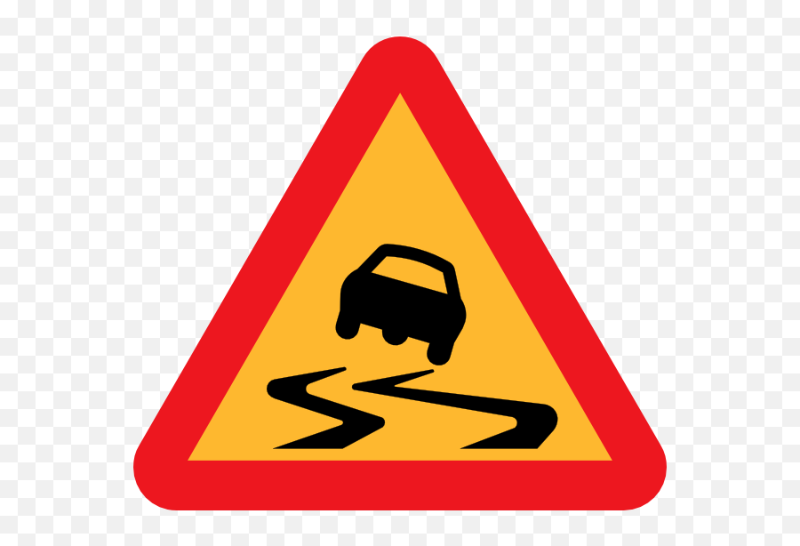 Australian Kangaroo Road Sign - Slippery Road Signage Emoji,Slippery Man Emoticon For Caution Sign