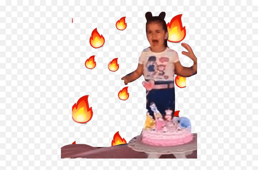 La Niña Del Pastel Stickers Para Whatsapp - Cake Decorating Supply Emoji,Pasteles De Emojis Para Ni?as