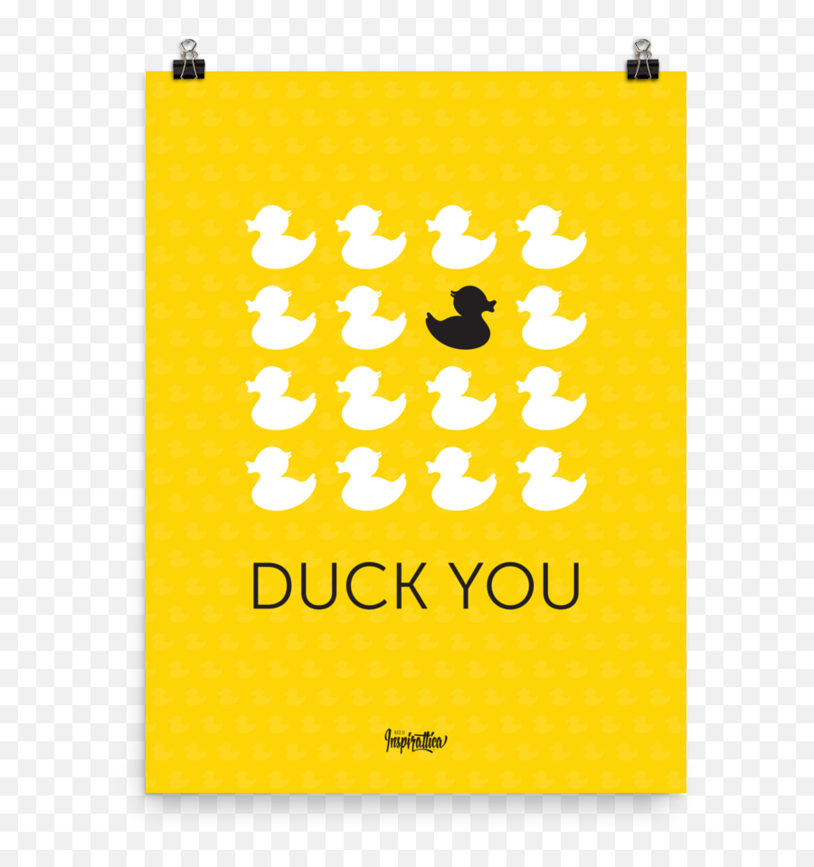 Duck You - Dot Emoji,Typography Showing Emotion