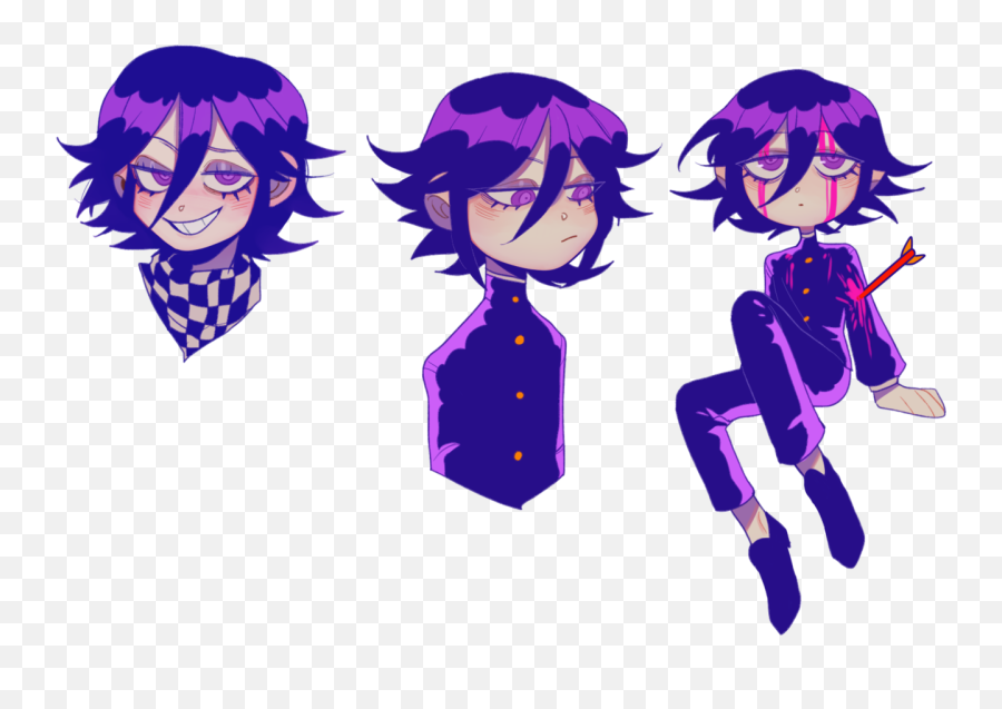 470 Kokichi Is Satisfied Ideas In 2021 Danganronpa Ouma - Fictional Character Emoji,Cute Little Anime Girl With Purple Hair And Scarf No Emotions