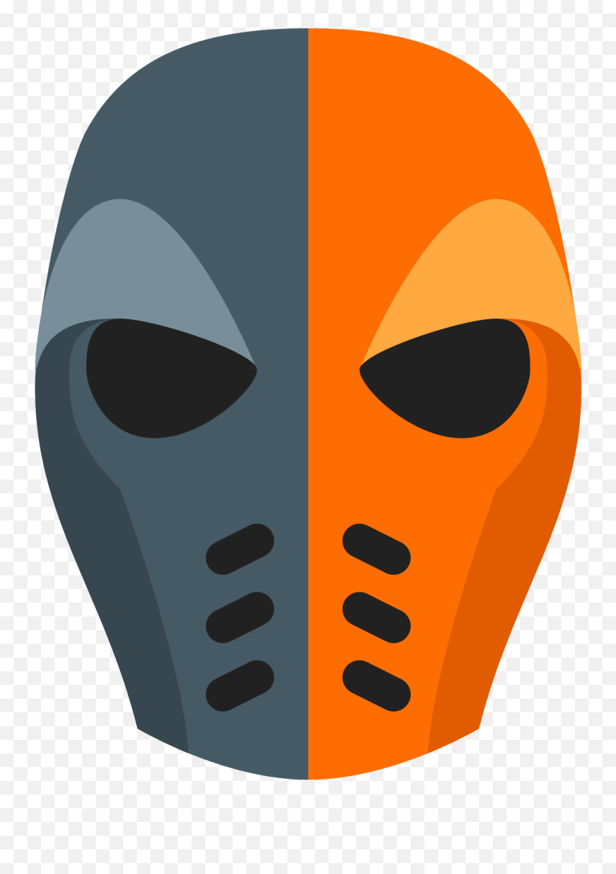 Deathstroke Clipart Mask - Deathstroke Face Png Transparent Deathstroke Icon Emoji,Two Faced Emoji