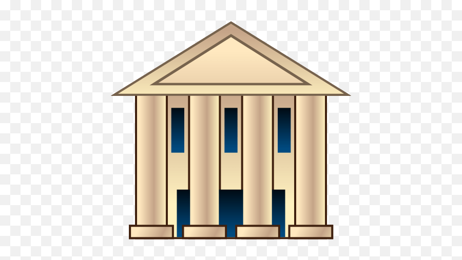 Classical Building - Emoticon Building Emoji,Building Emoji