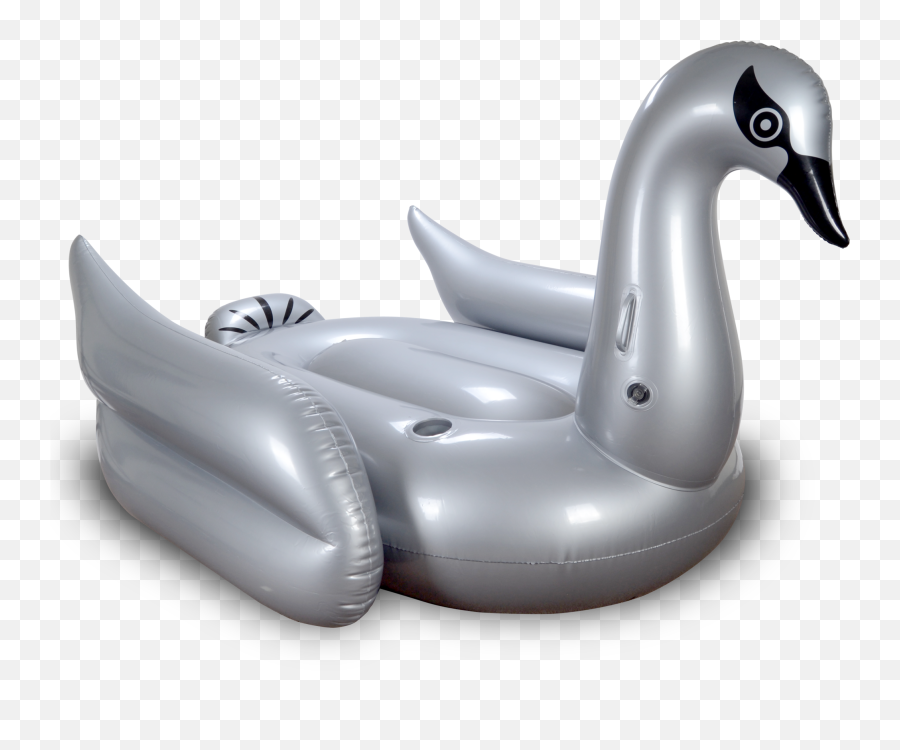 Silver Swan Pool Float - Pool Float Emoji,Beach Floaties Emoji