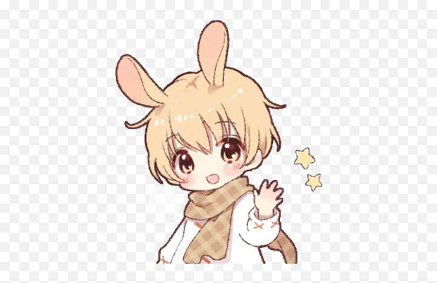 Bunny Boy Sticker Pack - Stickers Cloud Bunny Boy Line Sticker Emoji,Anime Rabbit Emojis