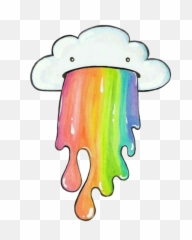 Rainbow Drawing Draw Cute Kawaii - Easy Cute Cartoons To Draw Emoji,How To Draw A Cute Emoji