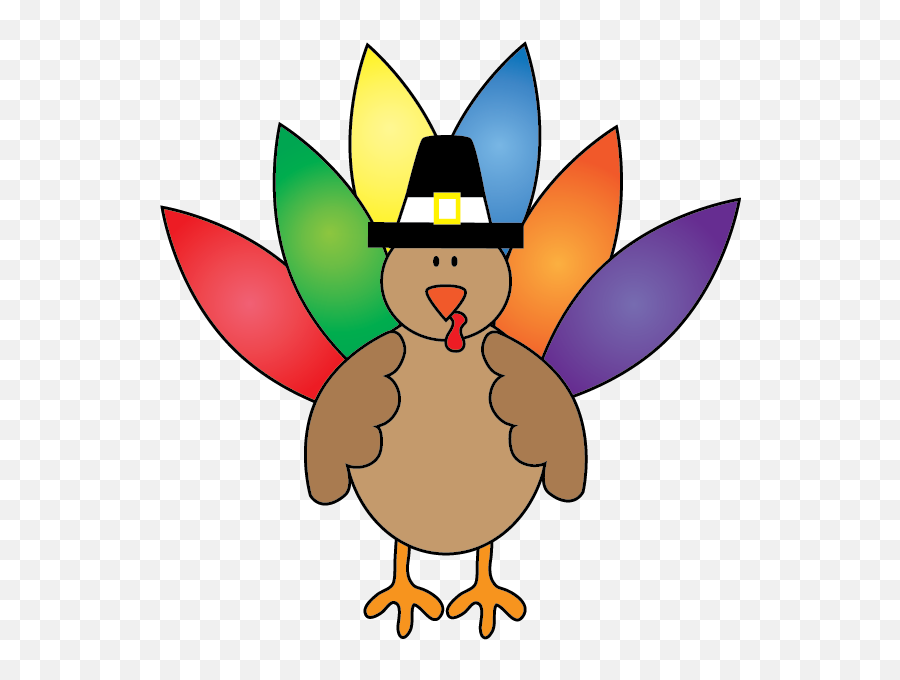 Free Funny Turkey Clipart Download Free Funny Turkey - Turkey With Colorful Feathers Clip Art Emoji,Small Thanksgiving Emoticons
