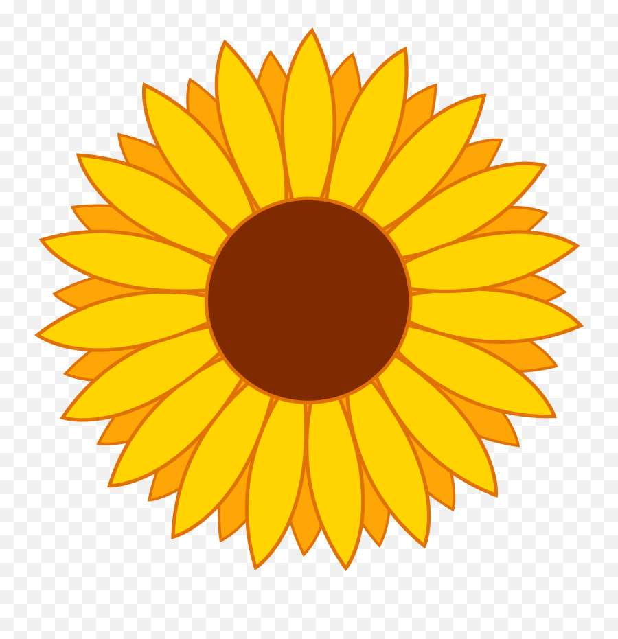 Sunflower Clipart Free Free Clipart Images - Clipartix Clipart Cartoon Sunflower Emoji,Sun Flower Emoji