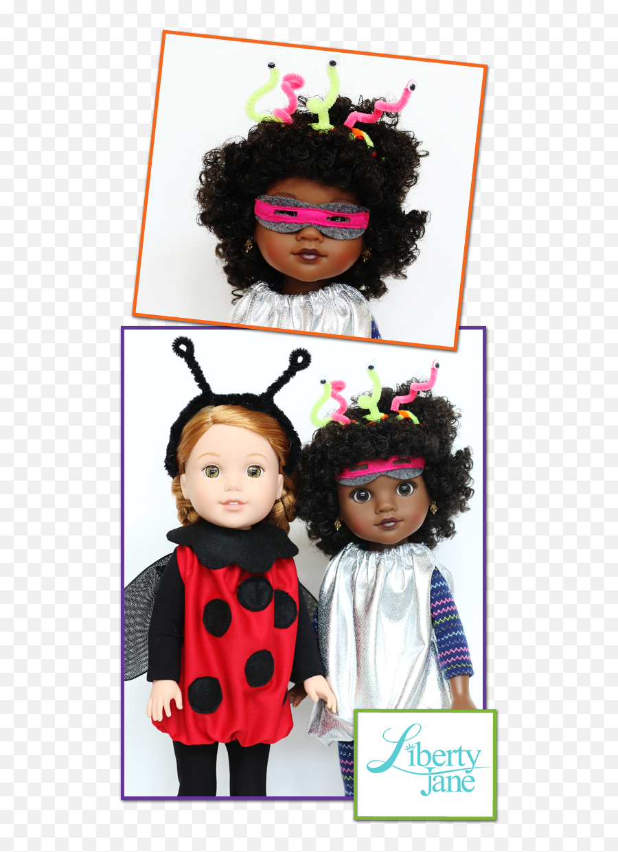 Halloween Costumes 13 - 145 Doll Clothes Pattern Pixie Emoji,Mattel Emotions Cloth Dolls