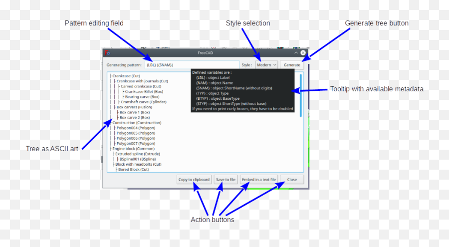 Macro Treetoascii - Freecad Documentation Emoji,Ascii Emotions Shyness