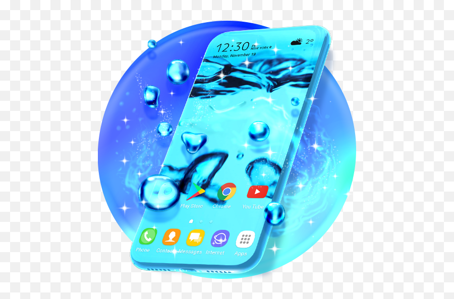 Bubbly Water Live Wallpaper U0026 Animated Keyboard - Google Emoji,Tonu Out Emoji