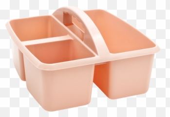 Blush Plastic Classroom Table Storage Caddy Emoji,Plastic Containers Emoji