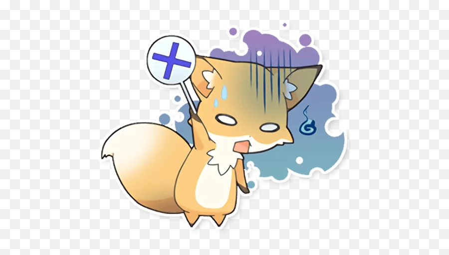 Telegram Sticker From Girly Fox Remastered Pack Emoji,Fox Emoji Copy Paste Discord