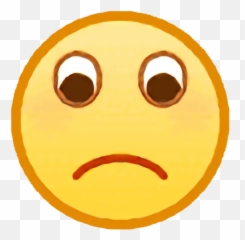 Telegram Sticker From Qq Emojis Pack,Frowning Emoji