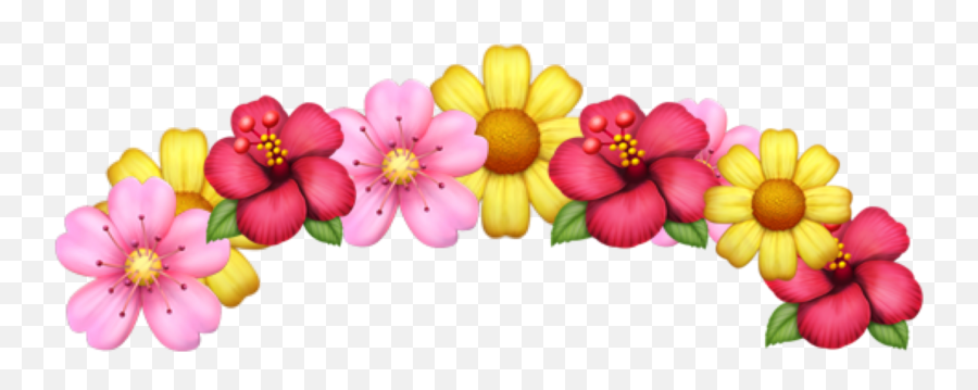 Flowers Emojiface Emojiflower Sticker By Wilmalindskog2,Emoji With Flowers Kawaii