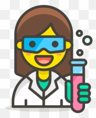 Scientist Icon - Female Scientist Icon Png Emoji,Mad Scientist Emoji