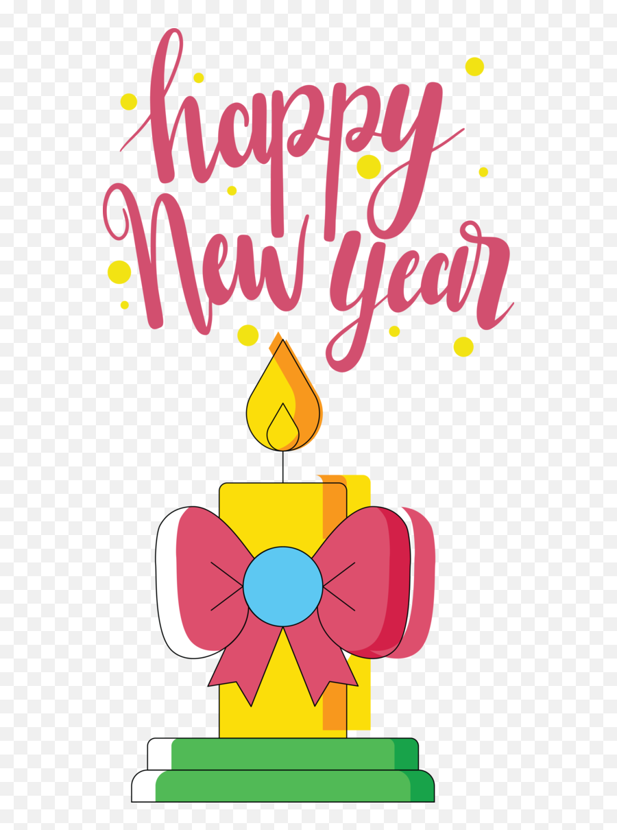 New Year Yellow Text Design For Happy New Year 2021 For New - Bow Emoji,Firework Emoticon Text