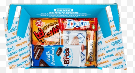 A Monthly Box From Around The World - Candy Boxes From Around The World Emoji,Emoji Shows Up As Boxes