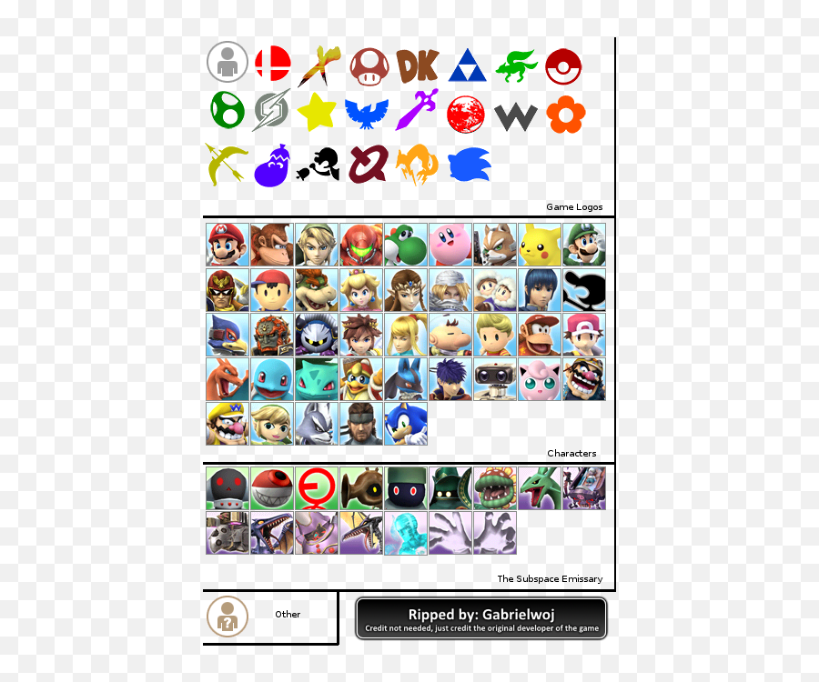 Wii - Super Smash Bros Brawl Wifi Icons The Spriters Wii Super Smash Bros Brawl Wi Fi Emoji,Mario Bros Emoticons