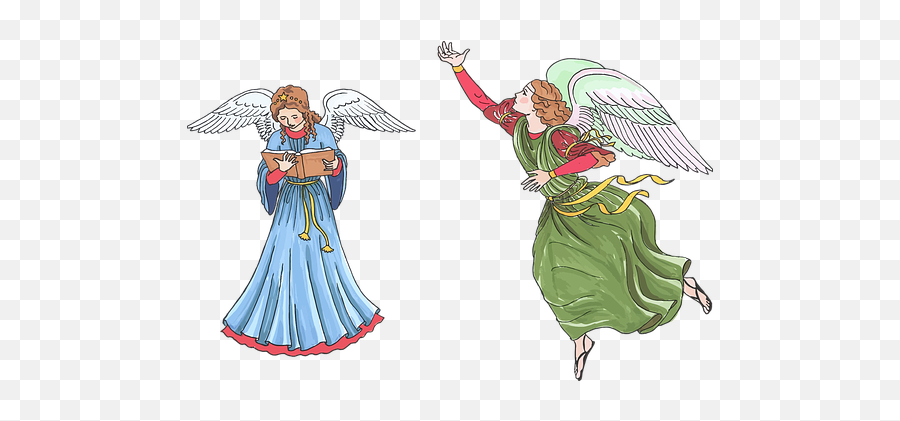 Free Heaven Angel Illustrations - Guardian Angels Clipart Emoji,Heaven And Hell Emoji 2