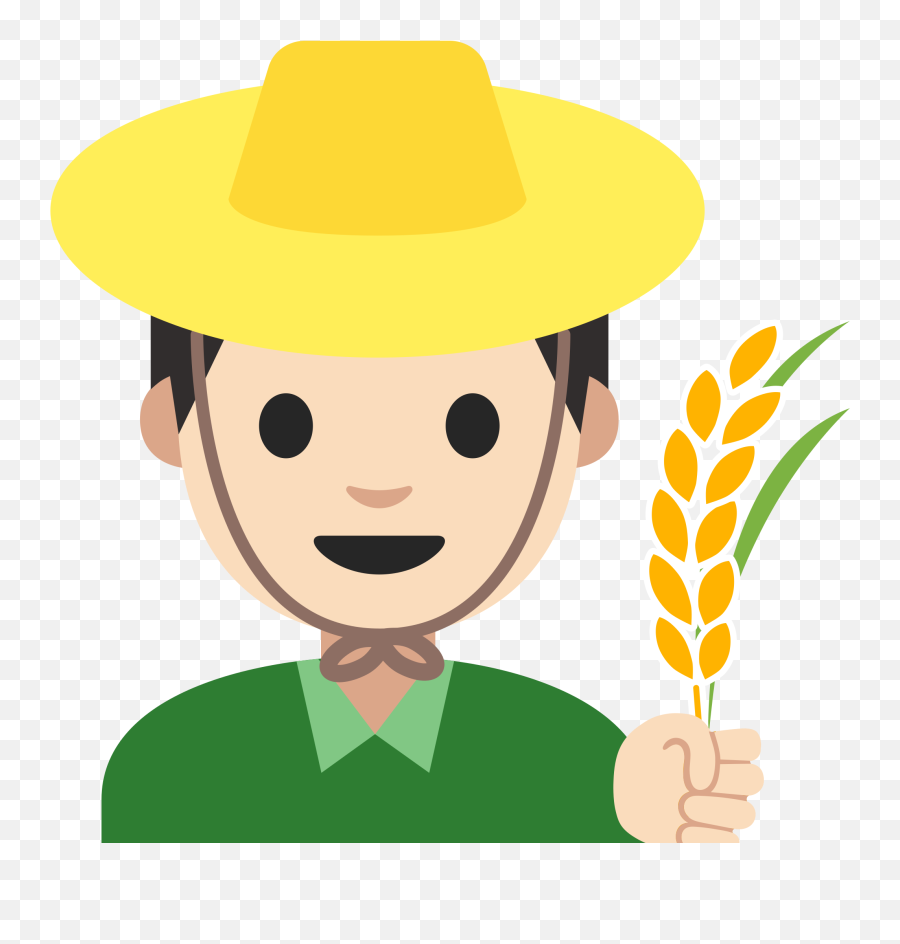 Man Farmer Emoji Clipart Free Download Transparent Png - Emoji,Fedora Emoji