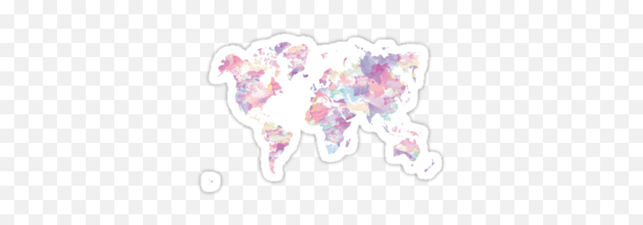 Macbook Wallpaper - Watercolor World Map 3 Emoji,Continent Emojis Iphone