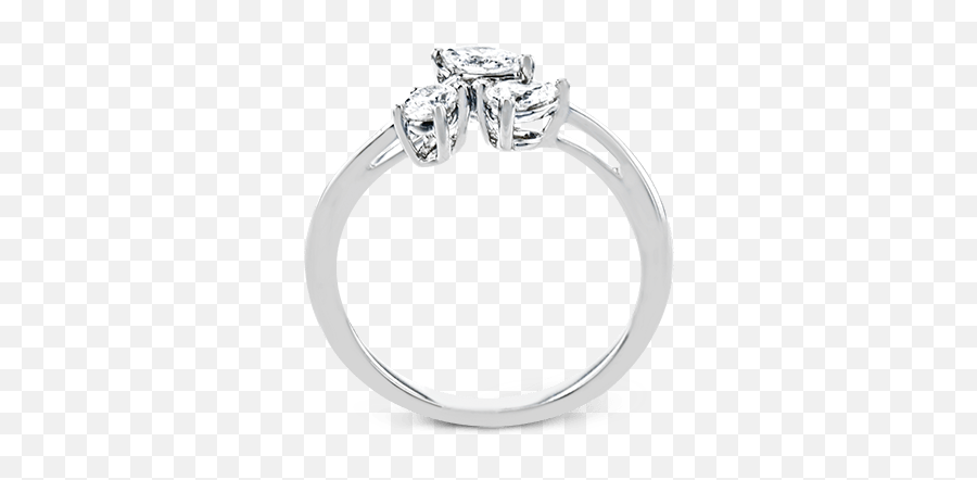 Simon G 18k White Gold Diamond Fashion - Wedding Ring Emoji,Emotion Ring White