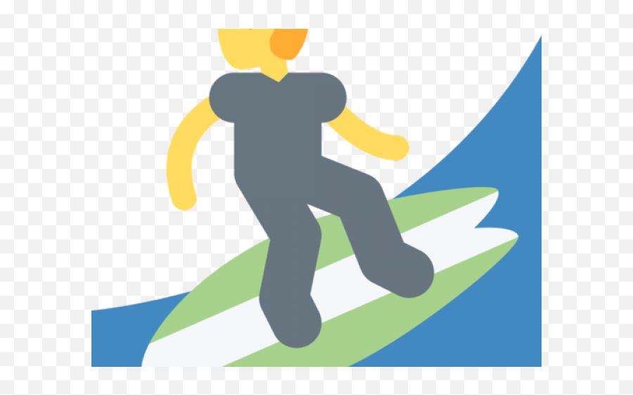 Hand Emoji Clipart Surfer - Surf Emoji Png Transparent Png Sporty,Girl Emoji With Hand