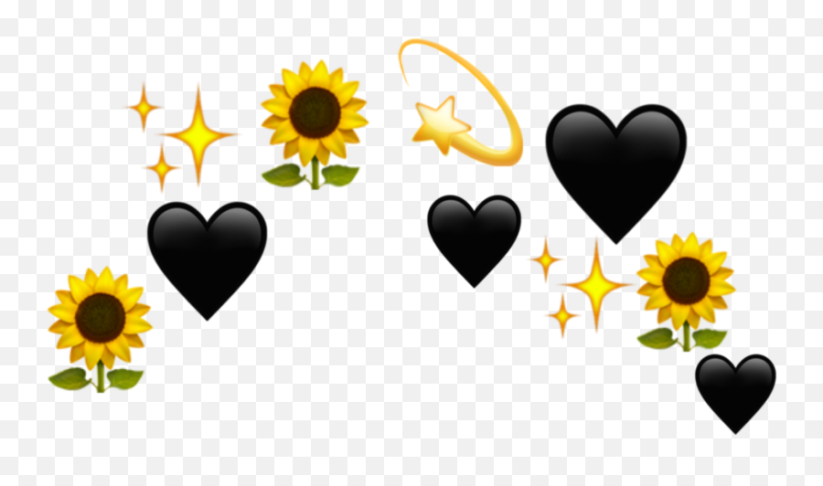 Download Yellow Heart Emoji Png - Black And Yellow Heart Emoji,Yellow Heart Emoji