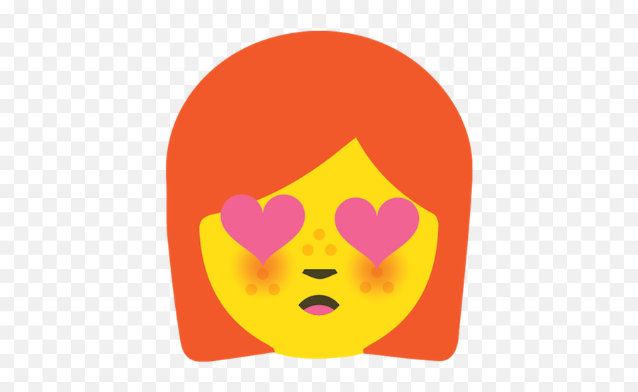 Redhead Emoji Stickers By Asa Bowes - Happy,Blob Android Emojis Transparent