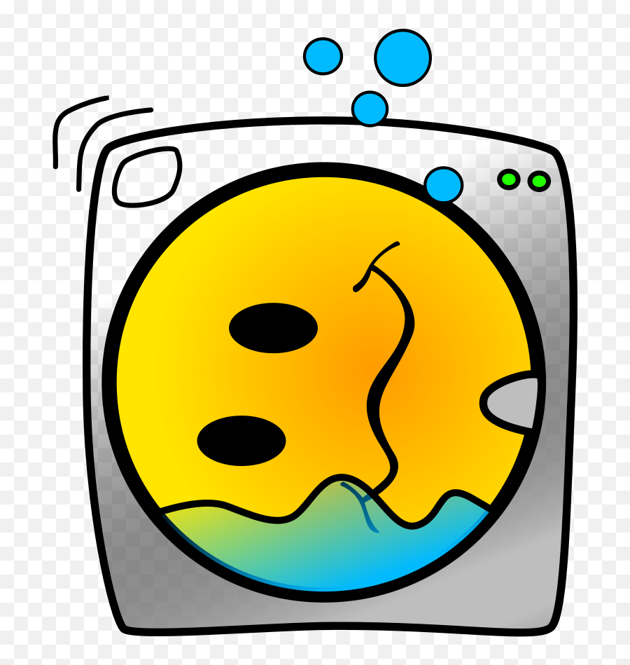 Washing Machine Smiley Svg Vector - Funny Washing Machine Clip Emoji,Emoticon Doing Laundry