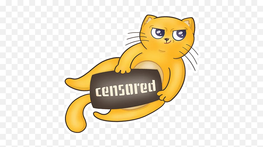 Telegram Sticker 26 From Collection Fat Cat Sardelkin Emoji,Tubs The Cat Emoticon