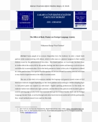 Pdf The Effect Of Body Posture On Foreign Language Anxiety Emoji,Body Posture Emotion Cards