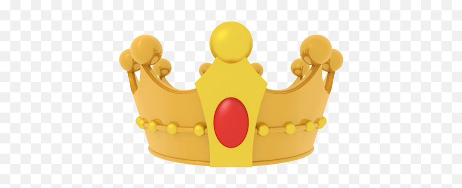 Crown - 3d Icon Free Full Size Png Emoji,How To Do Crown Emoji Facebook