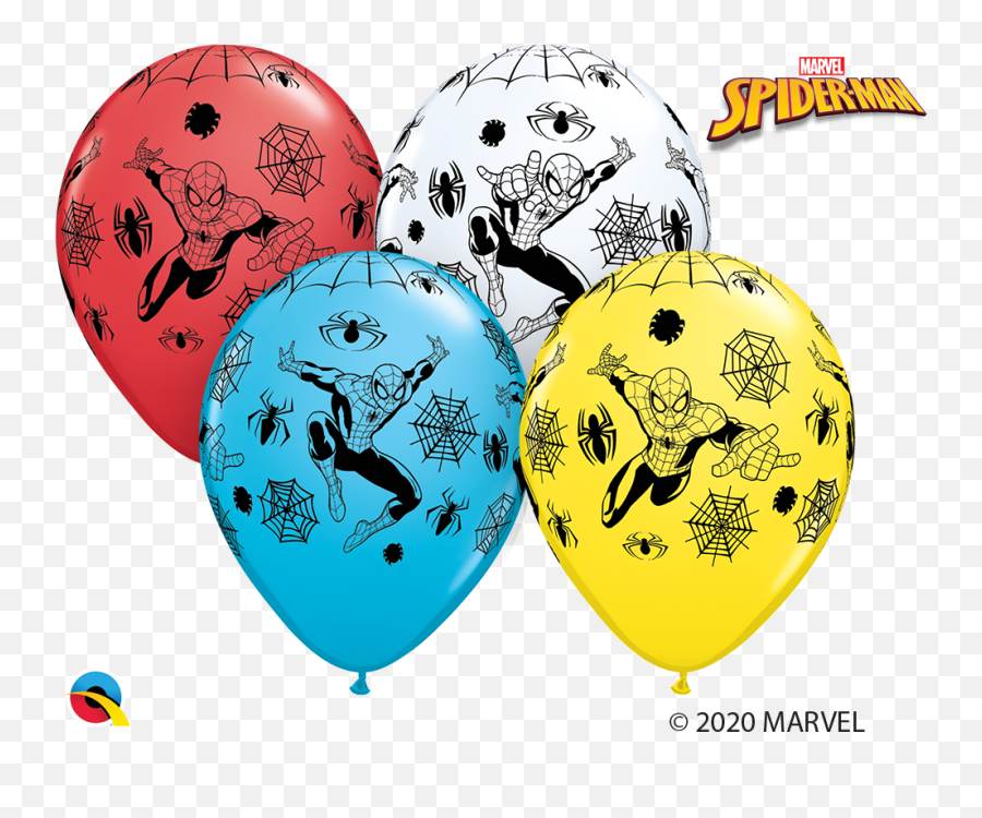11 Assorted 25 Per Bag Marvelu0027s Spider - Man Latex Balloons Emoji,Jewish Parrot Emoji