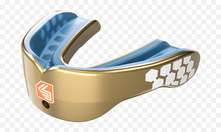 Shock Doctor 6900 Gel Max Power Mouthguard Adult Metallic Gold Emoji,Chain Emoji Profile