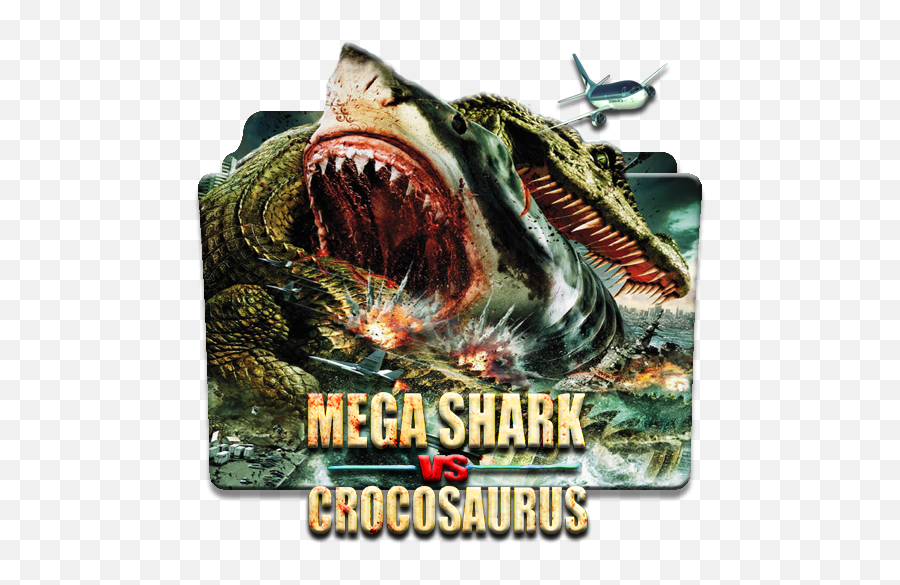 Mega Shark Vs Crocosaurus Folder Icon 2010 - Designbust Emoji,Megamind Emoji