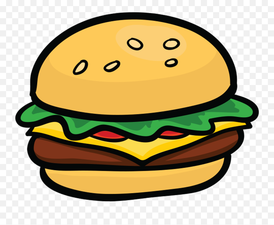Download Junk Food Emoji Pack For Imessage By - Full Size Clip Art Cartoon Hamburger,Food Emoji