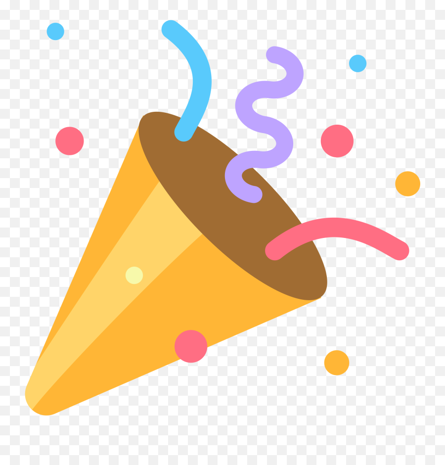 Party Popper Emoji Clipart - Party Popper Clipart,Emoji Birthday Party