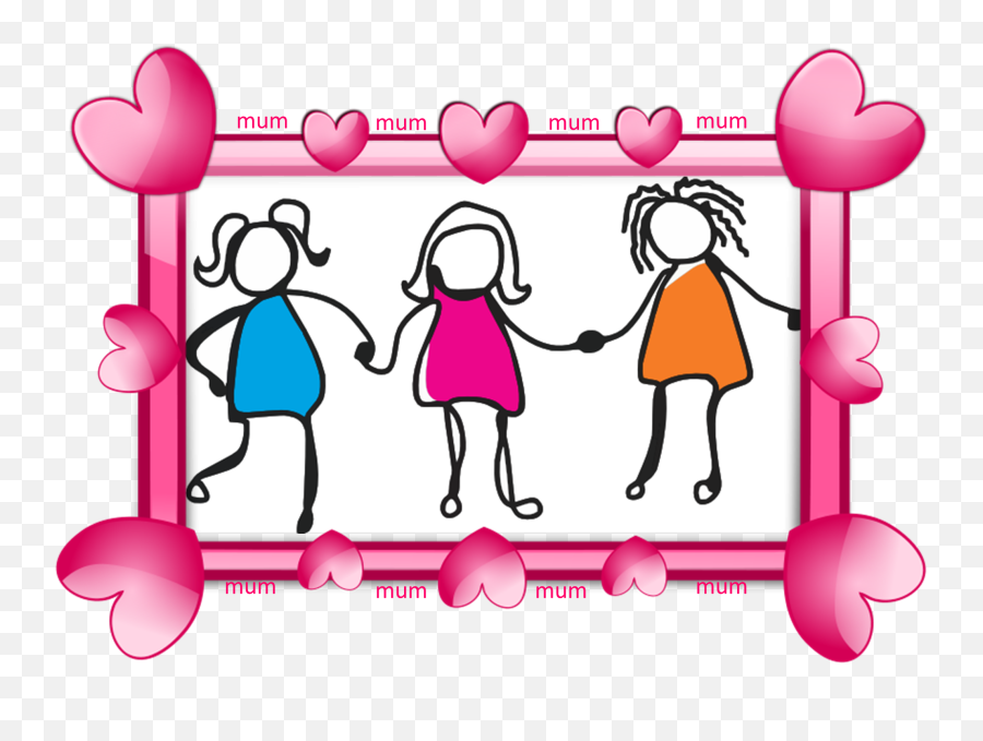 Good Evening Clipart Three Daughter - Have Three Sisters Stick People Emoji,Mommy Emoji