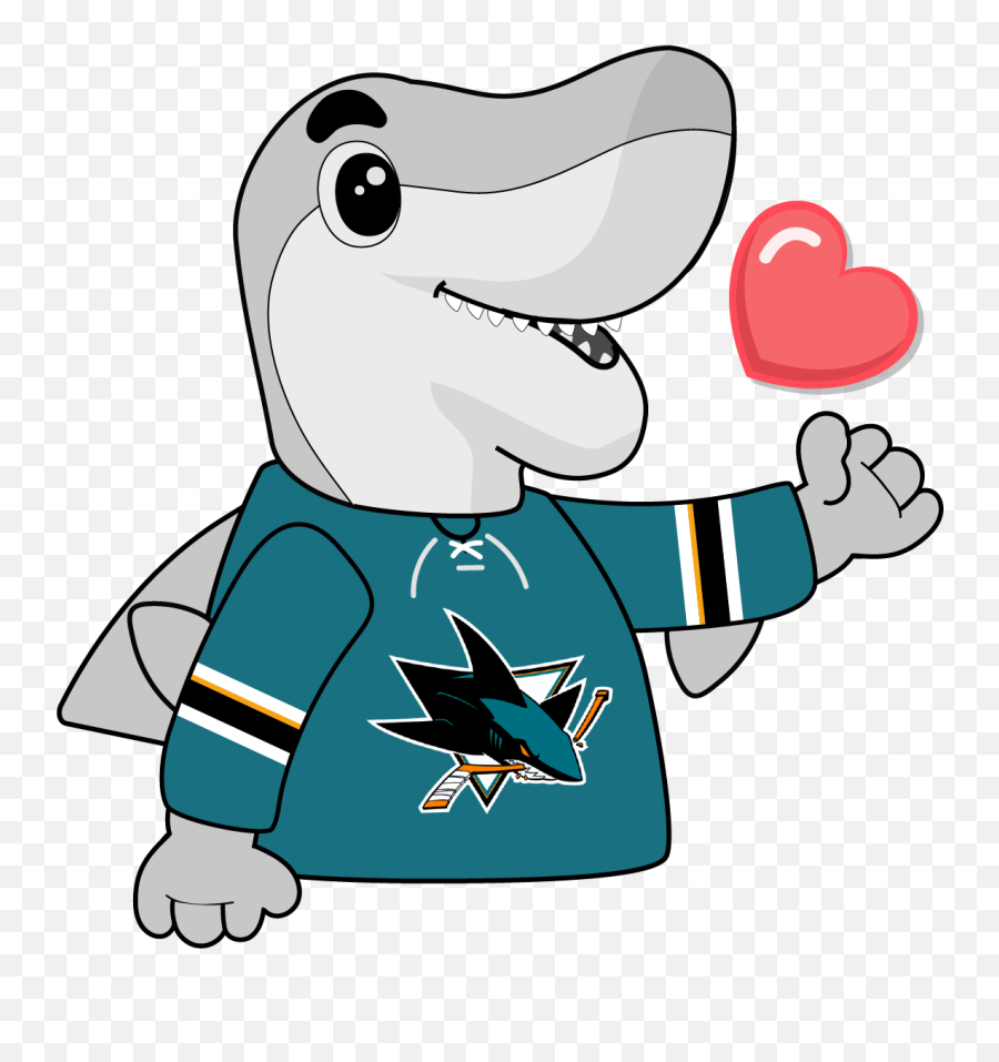 Sj Sharkie Sticker Pack By Kika Tech Inc - Sj Sharkie Clip Art Emoji,Nhl Emoji App